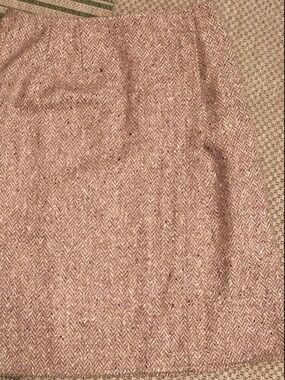 Carslile Wool Herringbone Wrap Pencil Skirt, sz. 6